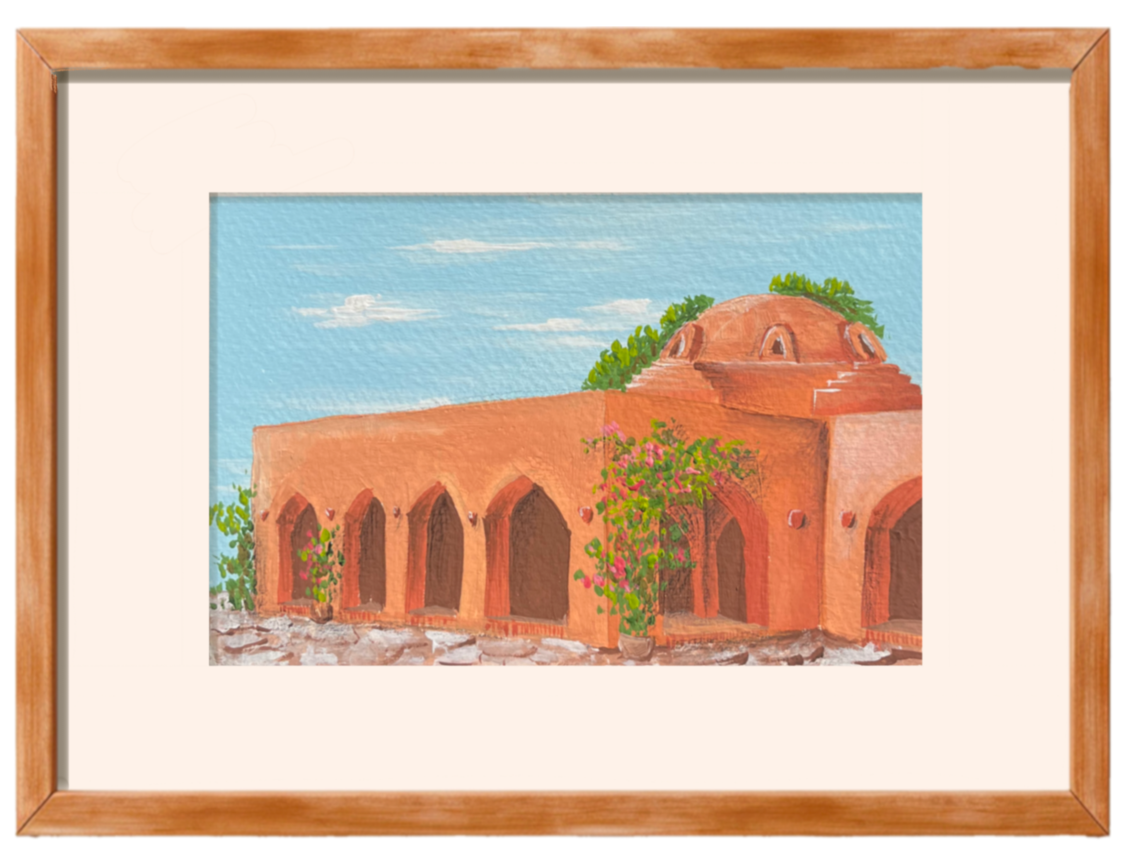 Framed Gouache