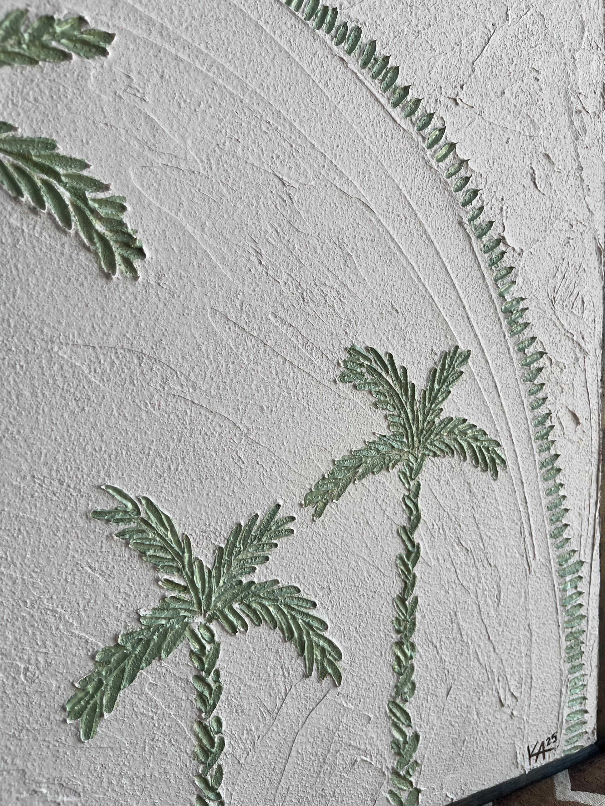 Textured Palm Trees 1